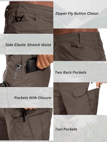 Mens Work Shorts Cargo Tactical Outdoor Wear Resistant Hiking Tool Shorts