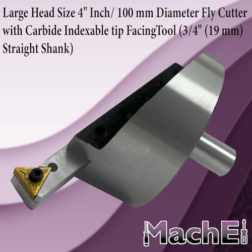 MachEl 4" Fly Cutter with Indexable Carbide Insert Tool 3/4"(19 mm)