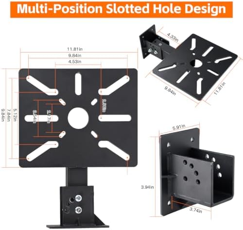 Heavy Duty Bench Grinder Stand Mount Vise and Grinder, Wall and Table Mounting, Workbench Receiver Hitch Style Tool Mount, Grinder Stand Suitable for Grinders, Vises, Drill Press, etc