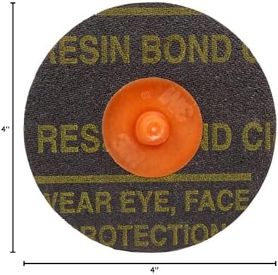 3M Roloc Disc, 361F, 60 YF-Weight, TR, 4 in, Die R400BB