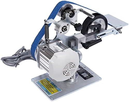 Abrasive Belt Machine 30'' x 1'' DIY Desktop Belt Sander Vertical Horizontal Belt Polisher Sharpener Grinder with Brushless Motor 550W Fixed Angle Sharpening Polishing Machine