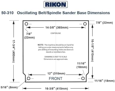 Rikon Benchtop Oscillating Belt/spindle Sander
