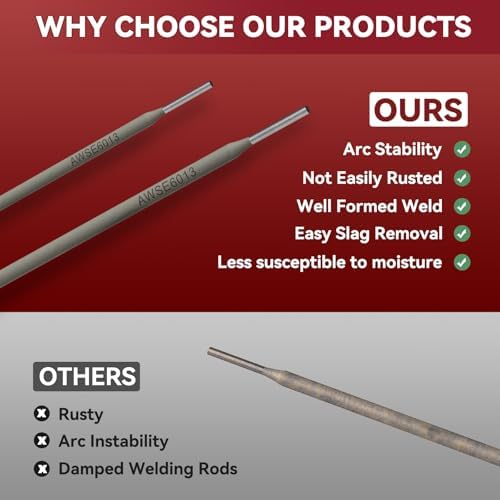 ARCCAPTAIN E6013 Welding Rods 1/8" 2LB Carbon Steel Sticks Electrode