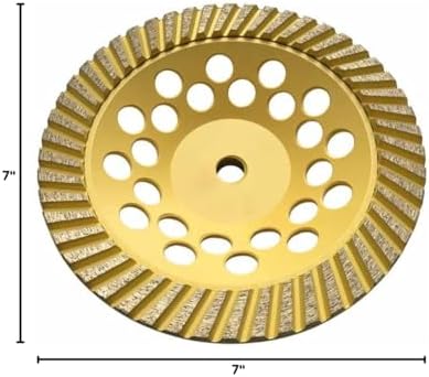 7" Grinding Wheels for Concrete, Granite, and Marble, #60/80 Grit