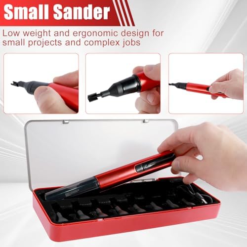 Reciprocating Sander,USB Quick Charging Electric Sanding Pen,Mini Pen Sander With 8pcs Sanding Head