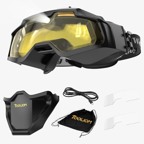 TOOLIOM Auto-Darkening Welding Goggles with LED Light