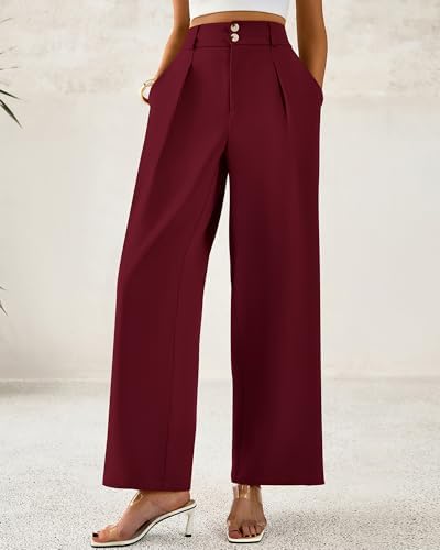 BTFBM Wide Leg Dress Pants Women Business Casual Outfits