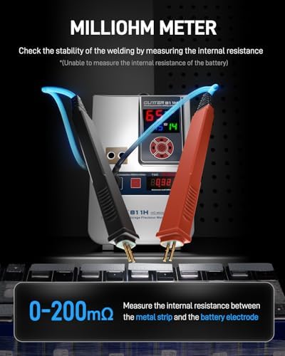 GLITTER 811H Pro Battery Spot Welder & Resistance Tester, Welding Copper