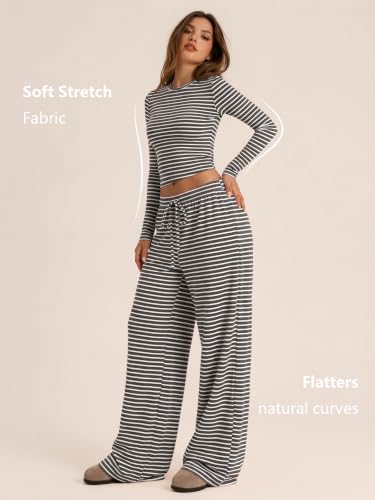 Trendy Queen Women's 2 Piece 2026 Fall Fashion Lounge Set with Pockets
