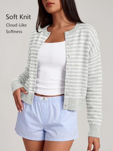 Trendy Queen Cropped Cardigan Sweaters for Women Fall Fashion Clothes 2026