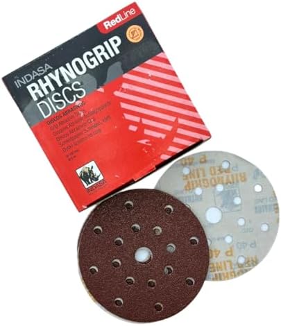 Buy Indasa Rhynogrip Redline 6" 9-Hole Vacuum Sanding Discs, 690 Series 150