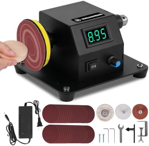 4-in-1 Mini Disc Sander 260W, Electric Resin Polishing Machine with Chuck