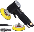 2" and 3" Random Orbital Air Mini Sander - 15,000 RPM Pneumatic Angle Sander, Dual Action Polisher