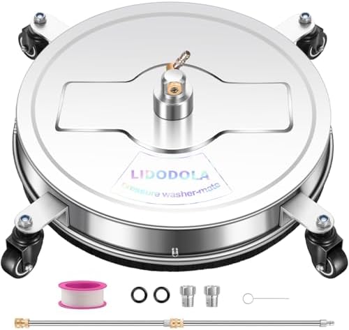 LidoDola 20'' Pressure Washer Surface Cleaner, Power Washer Accessory