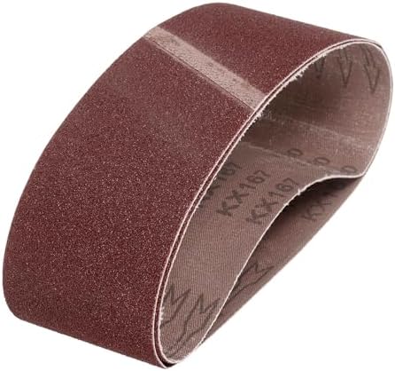 HARFINGTON 3 x 21 Inch Sanding Belts, 2 Pcs 80 Grits Aluminum Oxide Abrasive Belt Sander File Belt for Woodworking, Metal Polishing, Knife Sharpener