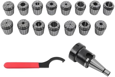 Waltyotur 17-Piece NMTB30 ER40 Collet Set, 1/8“-1” Precision Toolholder Kit, NMTB 30 Taper ER40 Collets for CNC Milling and Turning Machines, High Precision 0.0005"