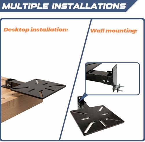 Heavy Duty Bench Grinder Stand Mount Vise and Grinder, Wall and Table Mounting, Grinder Stand Suitable for Grinders, Vises, Drill Press, etc