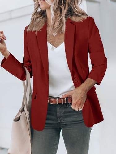Cicy Bell Womens Casual Blazers Long Sleeve Work Office Suit Jackets Blazer