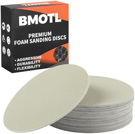 6 Inch Foam Hook & Loop Sanding Discs: 15Pcs 8000 Grit