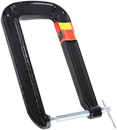 Heavy Duty G Type C Clamp for Woodworking, Carpentry Clamping Device with Forged Steel Frame and Ergonomic Handle, High Torque Spiral Threaded Rod for Secure Fastening (Clamping thickness 60*depth