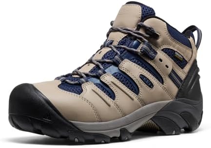 KEEN Utility Men's Lansing Mid Height Steel Toe Waterproof Work Boots