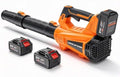 930CFM Electric Leaf Blower Cordless with 2 X 4.0 Batteries and Charger