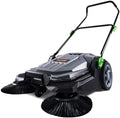VEVOR Walk-Behind Hand Push Floor Sweeper with 25.6" Sweeping Width