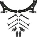 TRQ Front Steering & Suspension Kit Ball Joint Control Arm Steering Rack
