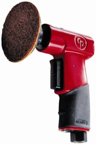 Chicago Pneumatic CP7202 - Air Random Rotary Sander Tool, Home Improvement, Polisher, Rust Removal, Rotary Tool, Pistol Handle, Hook & Loop, 3 Inch (75 mm), 0.2 HP/ 150W - 15000 RPM, One Size, Factory