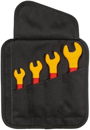 Bosch Professional VDE Spanner Set (incl. 4 spanners: 8mm, 10mm, 13mm and 17mm, Certified up to 1,000 V, in Canvas Bag)