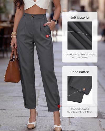 BTFBM Business Casual Outfits for Women Tapered Work Pants