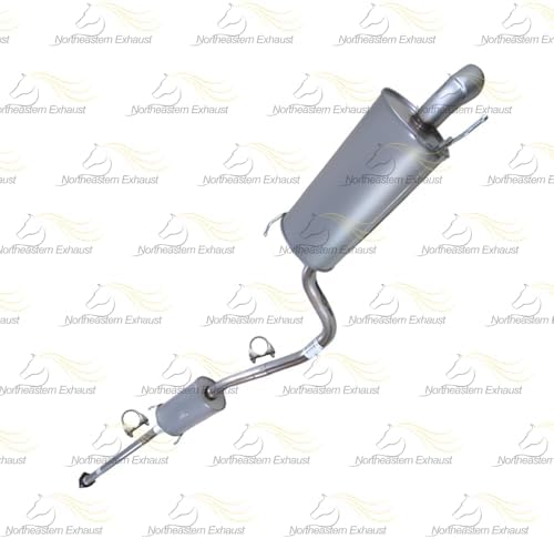 Northeastern Exhaust | Stainless Steel Front Pipe with Muffler Assembly Exhaust Kit Compatible for Honda Ridgeline 2009-2011 3.5L | Includes Gasket and Clamp