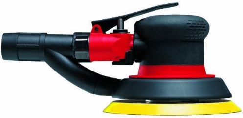 Chicago Pneumatic CP3512-5 Inch (125 mm), Air Random Orbital Sander Tool, Self Vacuum, Hook and Loop, 5 Pad Holes, 0.28 HP / 210 W, 12000 RPM, Home Improvement, Woodworking, Polisher, Rust Removal