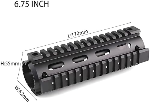 6.7-Inch M - LOK Hunting Rail Part for Repair | Durable Aluminum Alloy Multi-Purpose Mounting Bracket | Compatible with Standard Accessories | Includes Hex Wrench for DIY Installation