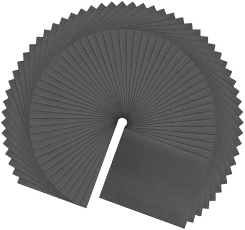 HARFINGTON 100pcs Sandpaper 80 Grit 9 x 11 Inch Waterproof Backing Silicon Carbide Abrasive Wet Dry Sanding Sheets for Wood Finishing, Metal Sanding, Automotive Polishing