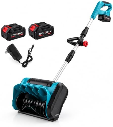 21V Electric Cordless Snow Shovel, 13" Cordless Snow Blower
