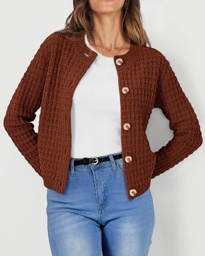 PRETTYGARDEN Women's Fall Lightweight Cardigan Sweaters