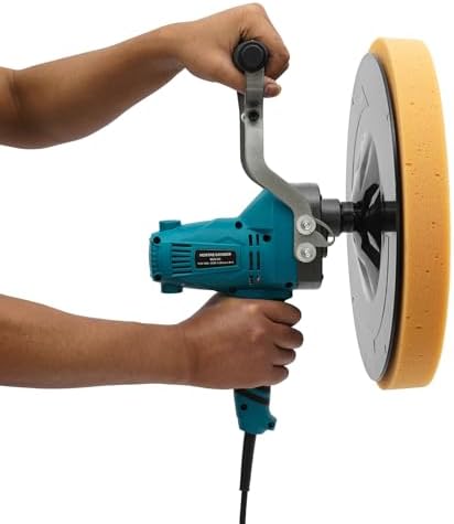 Electric Cement Mortar Trowel Sander, 850W Concrete Wall Grinder Polisher, 6-Speed Adjustable, with 3 Grinding Discs, Ergonomic Handle, for Indoor Wall, Ceiling, Plaster, DIY & Home Improvement