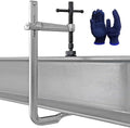 Heavy Duty 12" Inch F-Clamp w/Replaceable Pad, 5-1/2-Inch(140mm) Deep Throat, Bar Size 1-1/5" * 3/5" Drop Forged Steel Bar Clamps, 2900LB Clamping Force