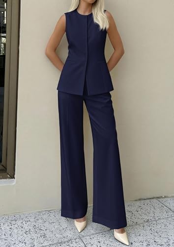 PRETTYGARDEN Women's 2 Piece Sets Business Casual Outfits
