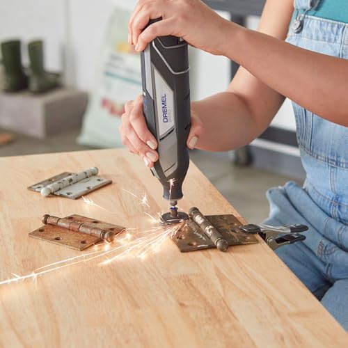 Dremel EZ406-02 EZ-Lock Starter Kit, 1 1/2-Inch Wheel Diameter, 5-Piece Fiberglass Reinforced Cut-Off Wheels and EZ402 Mandrel, Rotary Tool Cutting Disc Accessories, Pack of 2