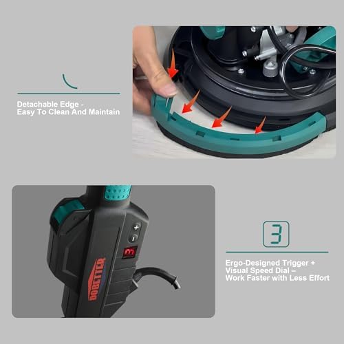 Drywall Sander With Vacuum Dust Collector and Pole Sander Set