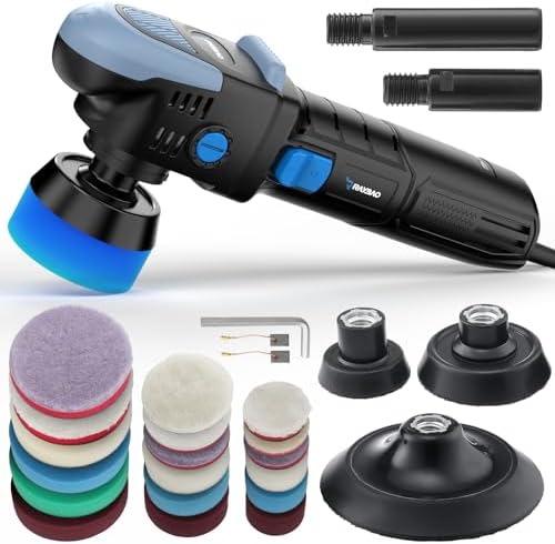 Mini Buffer Polisher, 750W Rotary Polisher 2"/3"/5" Plate for Car Detailing