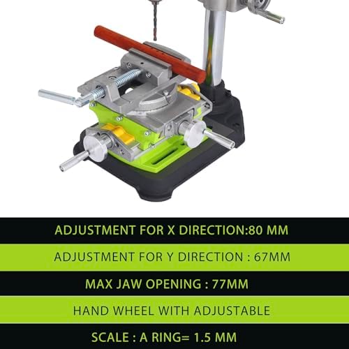 Cross Slide Drill Vise 2 Way X-Y Compound Vise, Multifunction Worktable Milling Working Table Milling Machine, Cross Slide Mill Drill Press Milling Vise