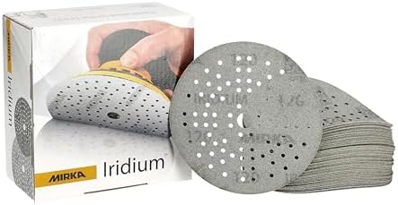 Mirka Sandpaper Discs Iridium 5 Inch 89 Holes Hook and Loop
