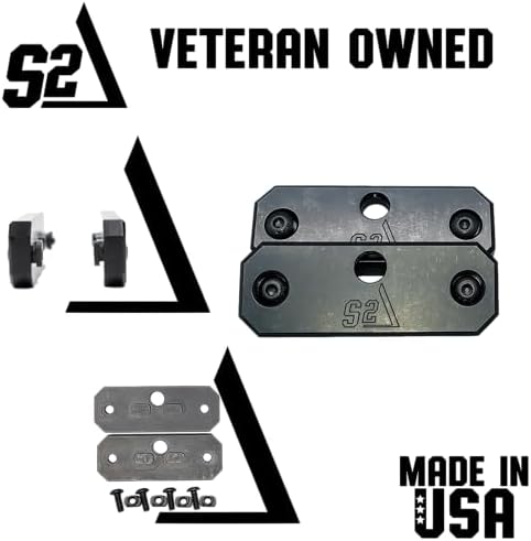 S2Delta- M-LOK Weight Set - Made in USA with Nitride Coated Carbon Steel-12 Oz, External Forend Fit for Enhanced Shooting Stability - Customizable Recoil Mitigation System