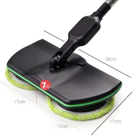 Electric Floor Mop,Floor Cleaner Machine with 2 Microfiber Pads and 2 Polisher Pads,Cordless Floor Cleaning Spin Mop Polisher Scrubber for Home Hardwood Tile PVC Floor,135CM