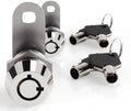 5/8" Tubular Cam Locks (90° Chrome, 2-Pack) RV Toolbox Cabinet Replacement