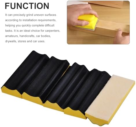 20pc Hand Sanding Block Set - Hook and Loop Interchangeable Assorted Shapes