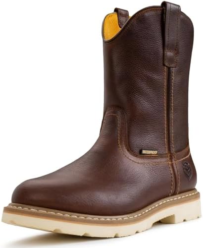 SUREWAY 10in Mens Soft/Steel Toe Waterproof Wellington Work Boot